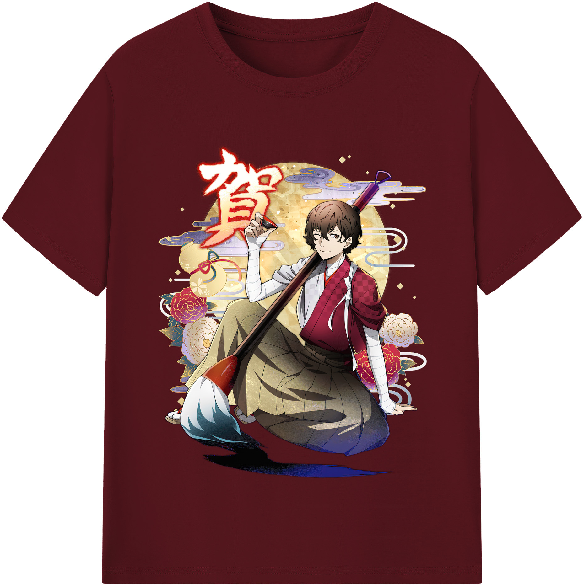 （画像用） 文豪ストレイドッグス Bungo Stray Dogs 綿100％半袖Tシャツ（フロントプリント）